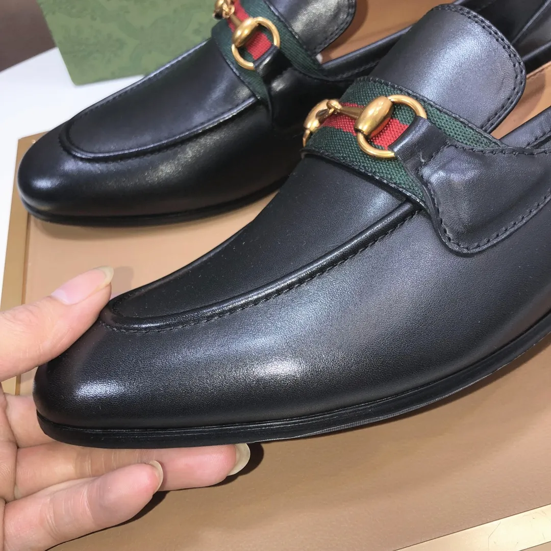 Men's shoes 💰580💰[GUCCI—Gucci] The latest high-end version of Gucci. Official website new model. Available at the same time at counters, the uppers are made of original cowhide imported from Italy/matched with the original special material splicing design concept; "highlight, high-end, grade, extravagance" and exquisite workmanship (original mesh fabric) sole: original factory special outsole size (38-45) (custom-made 45 non-returnable)